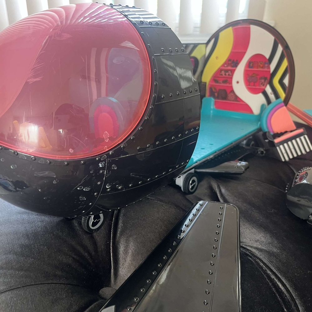 Black and Red Lol Doll Plane